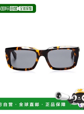 自营 off-white米白色海斯方形太阳镜-哈瓦那深灰色 美国奥莱直发