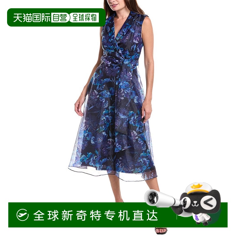 自营 Julia Jordan硬纱迷笛连衣裙-蓝色 【美国奥莱】直发