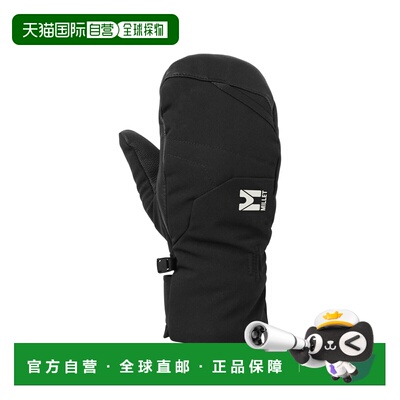 自营欧洲直邮Millet Meadows女士黑色聚酯纤维保暖滑雪手套