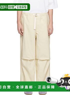 1h可退 香港直邮Jil Sander 吉尔 桑达 男士 灰白色长裤 J47KA026