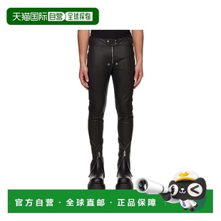 OWENS SS2025 男士 RU01E5394LSG09 黑色 皮裤 香港直邮RICK