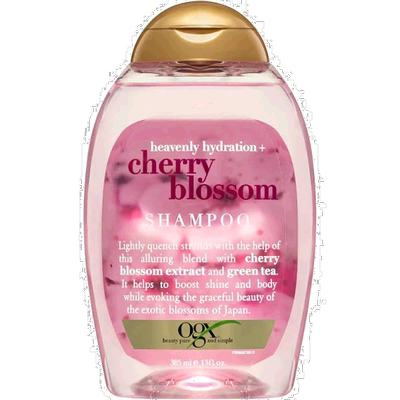 澳大利亚直邮Ogx蔻姬丝洗发水樱花味滋养温和不刺激顺滑补水正品