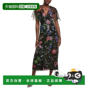 黑色 Rose冷肩丝绸迷笛连衣裙 美国奥莱直发 Lela 自营