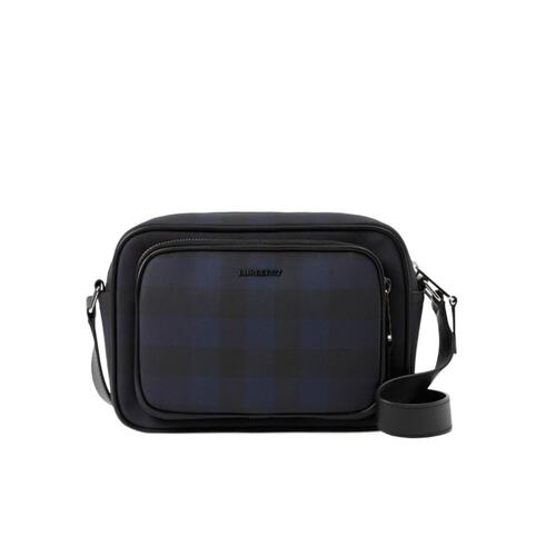 Burberry 徽标格纹单肩包 80732711
