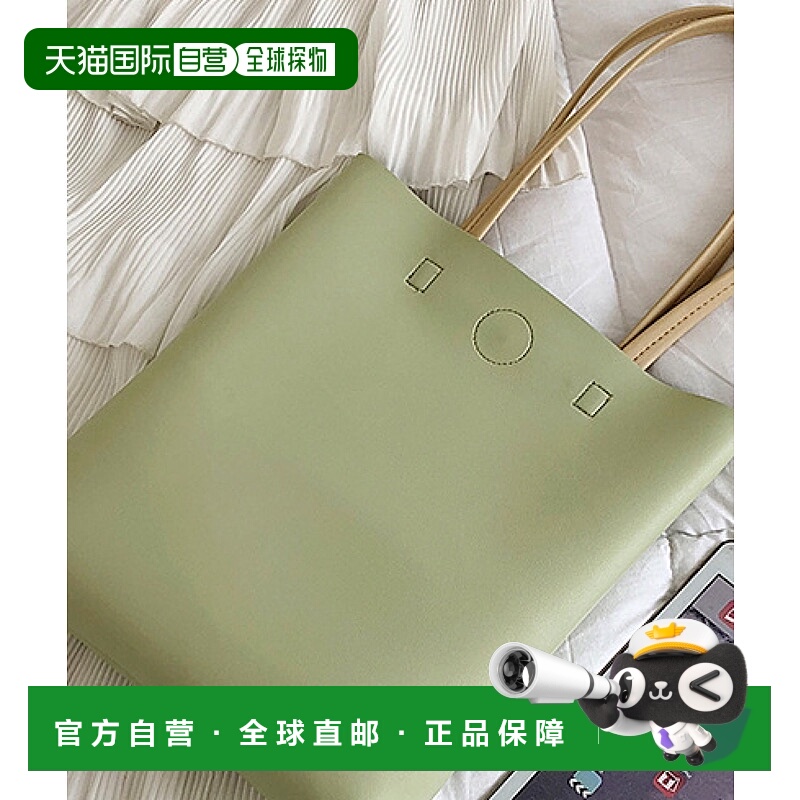 1h可退 日本直邮urbanfemine女士简约纵向长款PU皮革A4托特包 U70