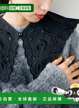 日本直邮GeeRA 刺绣拼接领上衣 R04609DW11959女装