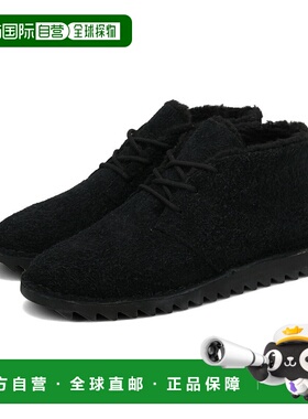 日本直邮AIRWALK EVS BOOTS 男士皮靴黑色AWC5101-BLACK