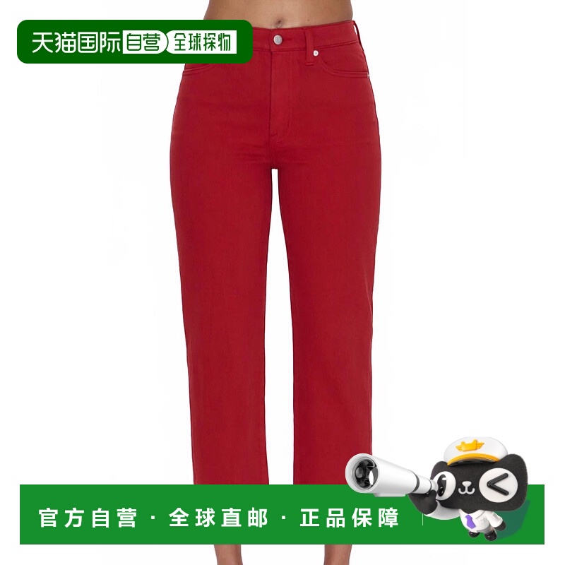 自营pistola红色Charlie High Rise经典直筒牛仔裤 美国奥莱直发