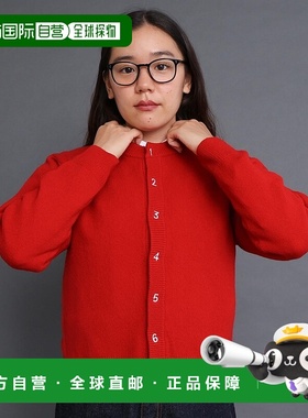 1h可退 日本直邮I am I in fact... 女装 全棉 数字刺绣圆领开衫