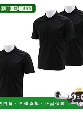 【日本直邮】Sk11藤原产业ONE UP短袖翻领POLO衫L码黑色3件