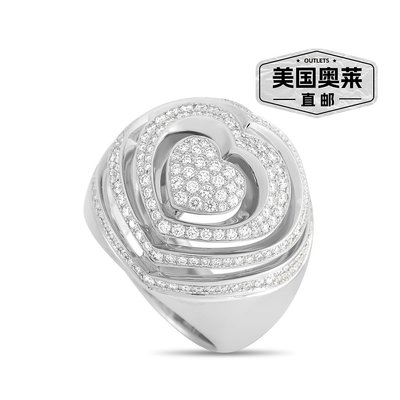 自营 Chopard 18K 白金 1.17 克拉钻石戒指 - 白色 美国奥莱直发