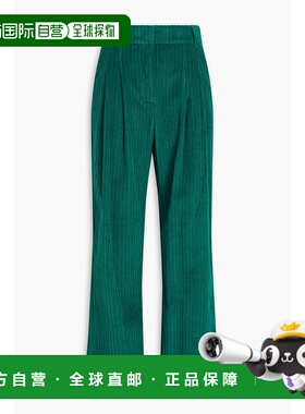 1h可退 香港直邮潮奢 FARM RIO 女士 褶裥棉质灯芯绒阔腿裤 31277