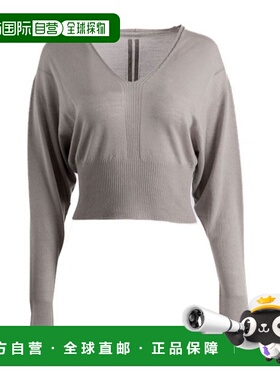 香港直邮RICK OWENS 女士针织衫 RP02E4665WS08 AW2025 灰色