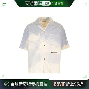 男士 80151 徽标印花短袖 Island 石头岛 Stone 衬衫 香港直邮潮奢