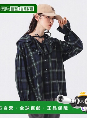 1h可退 日本直邮BEAMS BOY 女装 复古宽松衬衫 蕾丝领设计 131105