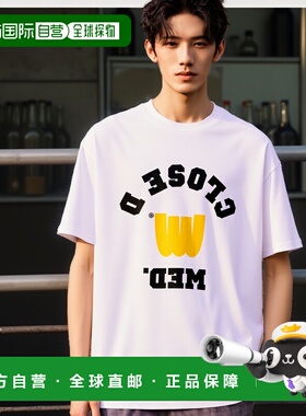 1h可退 日本直邮Kazuma Ogata 男士全棉宽松印花T恤 水曜日主题设