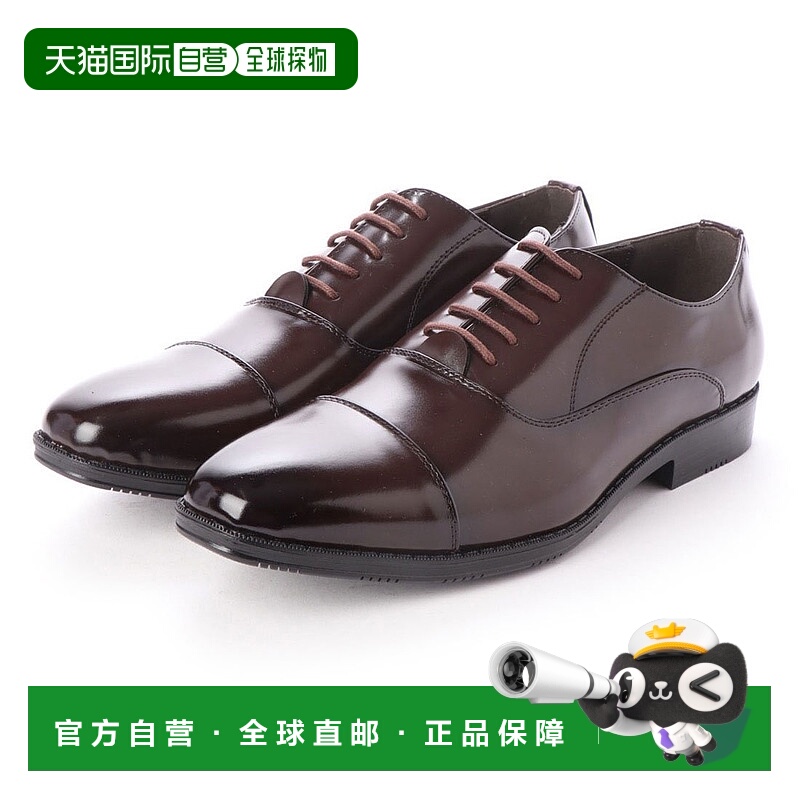 【日本直邮】Gino Zeeno 商务鞋男宽3EEE防滑系带直筒尖内羽男鞋D