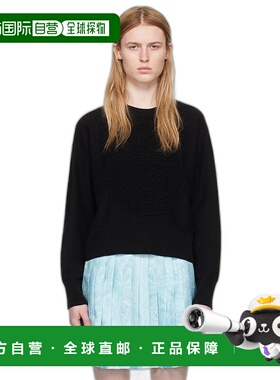 1h可退 香港直邮Versace 范思哲 女士 黑色 Medusa 毛衣 10134291