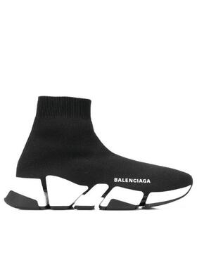 Balenciaga 黑色Speed.2 袜式休闲运动鞋 617196W2DB2