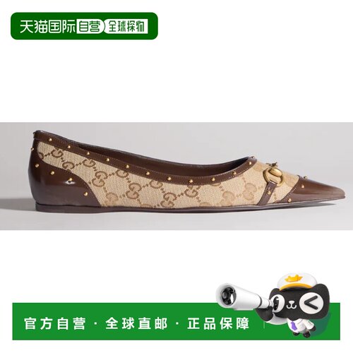 香港直邮GUCCI 女士休闲鞋 875050FAF7F9649 AW2026 浅棕色 Savoy