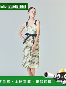 1h可退 日本直邮GRACE CLASS 女士黄色格纹吊带连衣裙 0225131017