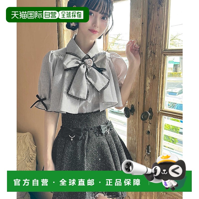 1h可退 日本直邮ROJITA 女士亮片装饰蕾丝边高腰短裤裙 1514195