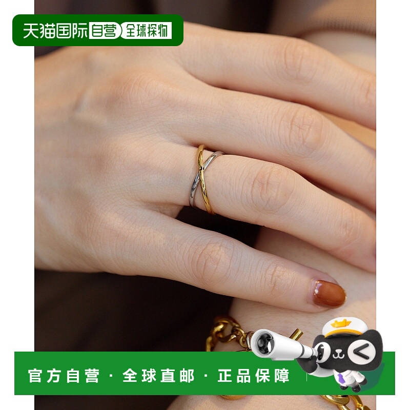 1h可退 日本直邮ear PAPILLONNER 女士 双色滑动设计 指环 EAZ105