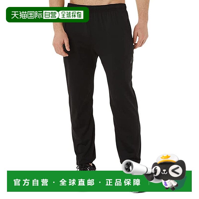 【日本直邮】ASICS 训练运动长裤/针织/弹力2031D315 男士 黑色图片
