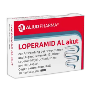 ALIUD腹泻拉肚止泻盐酸洛哌丁胺2mg胶囊10粒温和护理
