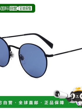 自营 levi's李维斯中性款52毫米蓝色太阳镜-黑灰色 美国奥莱直发