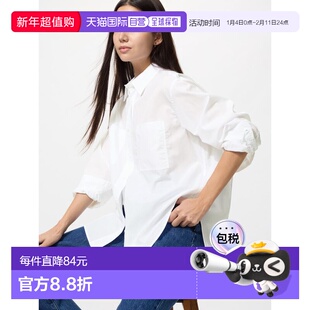 日潮跑腿UNIQLO优衣库 棉质宽松长袖衬衫 483880