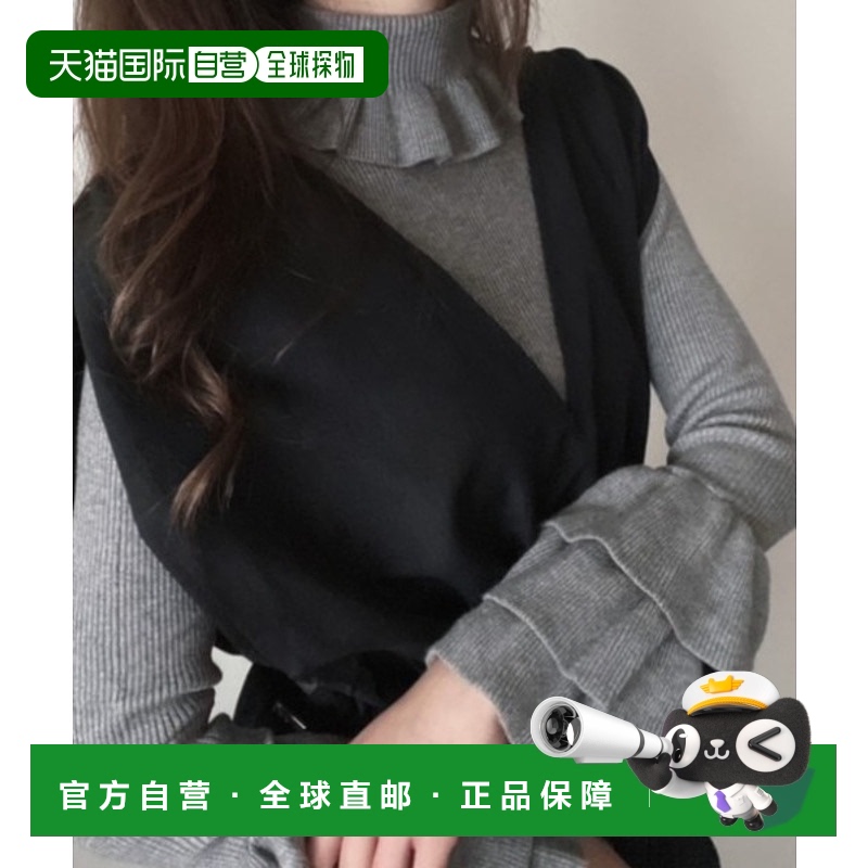 日本直邮deux amour 女士荷叶边针织上衣 147189681