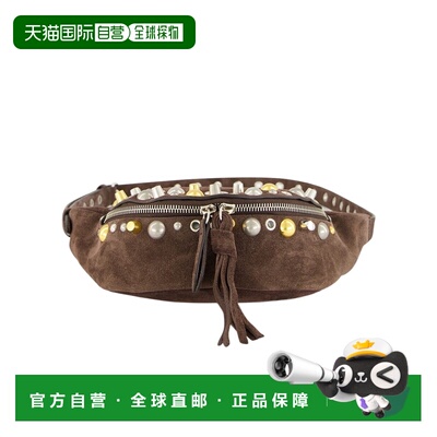 香港直邮VALENTINO 男士斜挎包 YB0R39ADG0TO CO 棕色 拉链腰包