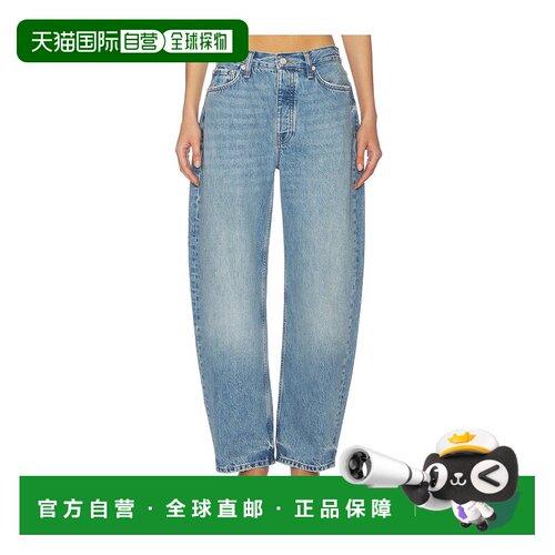 香港直邮ANINEBING/Fritz牛仔裤女士牛仔长裤直筒裤