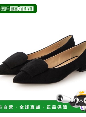 日本直邮FABIO RUSCONI 低跟尖头女鞋 FA933BW20650 黑色浅口鞋