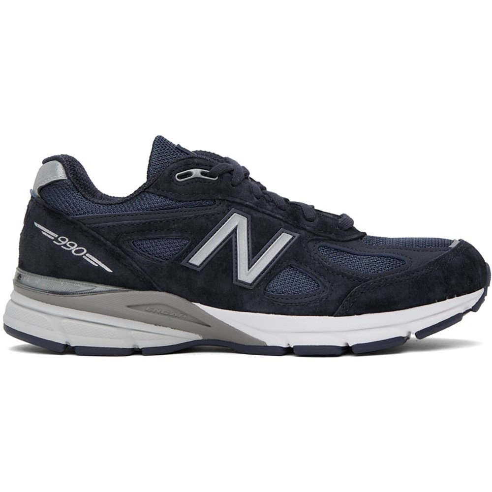 香港直邮潮奢NewBalance男士海军蓝MADE系列990v4运动鞋