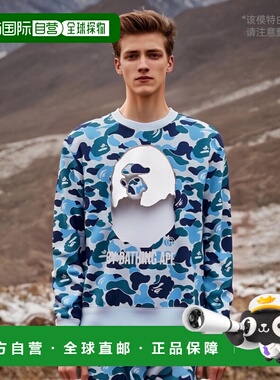1h可退 日本直邮A BATHING APE 男士ABC CAMO圆领卫衣 1K80113008