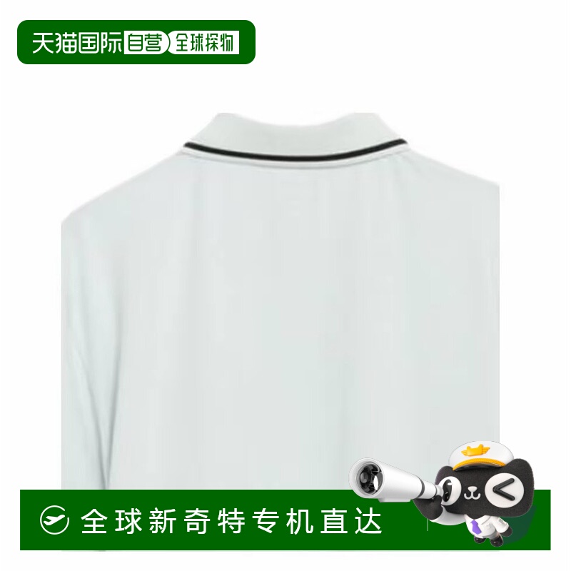 香港直邮EA7 男士浅绿色短袖POLO衫 字母印花Polo领短袖套头Polo