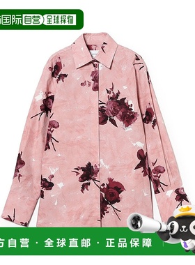 1h可退 日本直邮ERDEM 女装 全棉玫瑰印花衬衫 半透明宽松设计 65