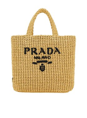 Prada 徽标手提包 1BG422VOOL2C2T