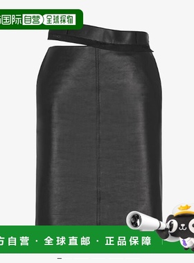 香港直邮FENDI 女士半身裙 FPD774AQ31F0GME AW2023 黑色 Leather