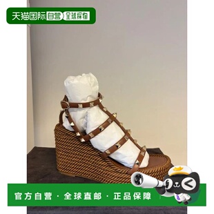 1h可退 香港直邮valentino 华伦天奴 女士 楔形麻底鞋 8W2S0F95BA