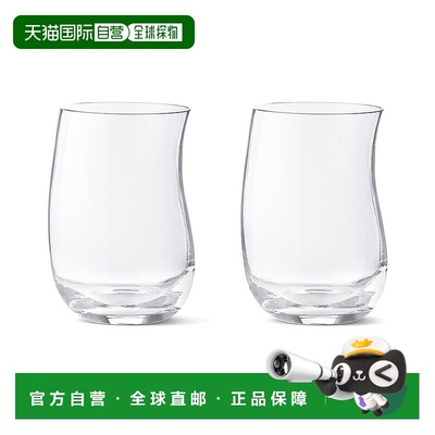 自营Georg Jensen mouth blown Cobra Tall Tumbler Pair - clear
