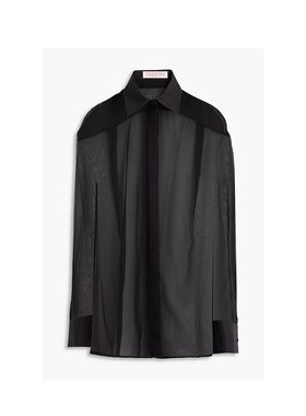 1h可退 潮奢 valentino 华伦天奴 女士 真丝雪纺衬衫 B0AB5L02UP0