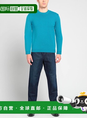 1h可退 香港直邮潮奢 Roberto Collina 男士 毛衣 blue蓝色 舒适