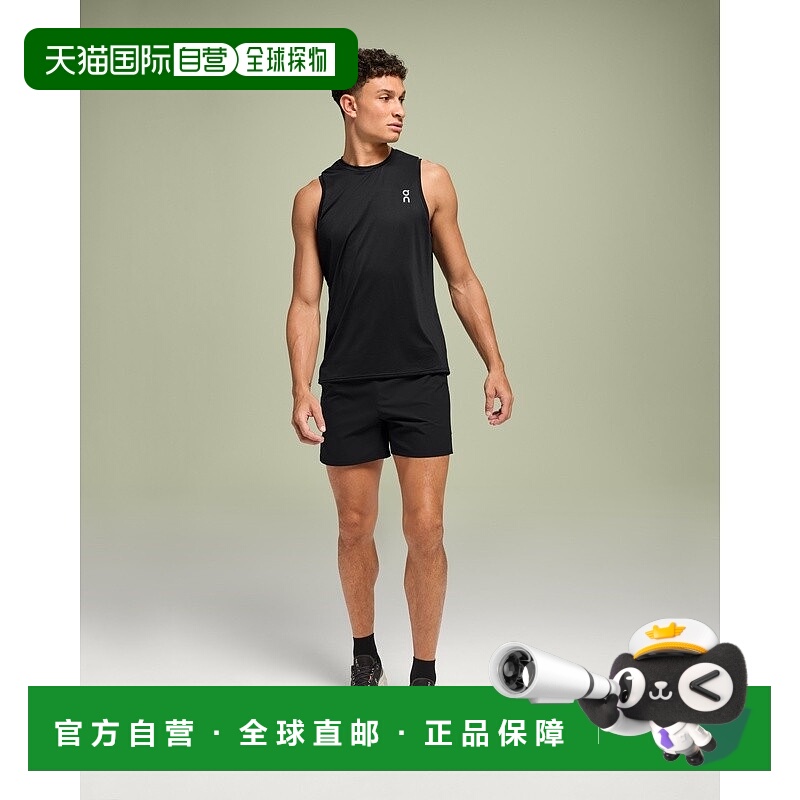 自营欧洲直邮On昂跑Core系列男士黑色再生聚酯无袖背心