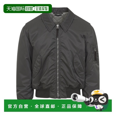 1h可退 香港直邮Tom Ford 拉链飞行休闲夹克 OBB017FMP025GAL男装