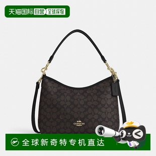 香港直邮Coach蔻驰 女士PVC配皮单肩斜挎手提包背包新 女包 奥莱款