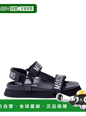 1h可退 香港直邮MOSCHINO 女士凉鞋 MA16244G1IMIJ0 CO 黑色 Ribb