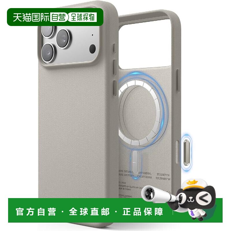 【日本直邮】elago iPhone 17 Pro Max MagSafe合成皮耐冲击保护图片